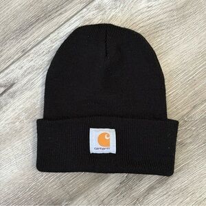 Carhartt Beanie Hat - Black with Orange Logo